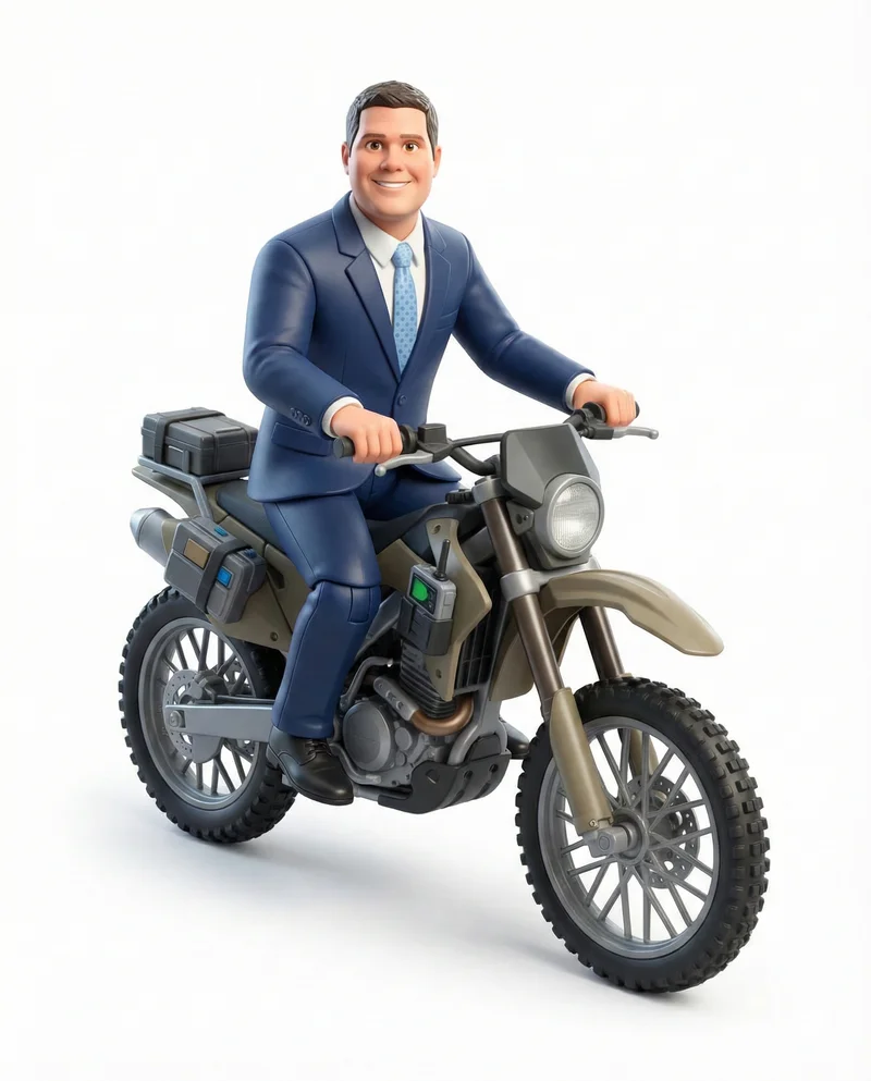 Michael Call on his dirt bike